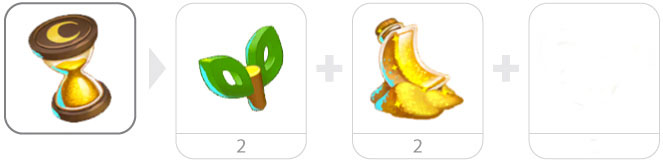 Moon Sand Clock Ingredients